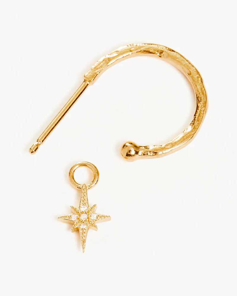 By Charlotte 18k Gold Vermeil Starlight Hoops