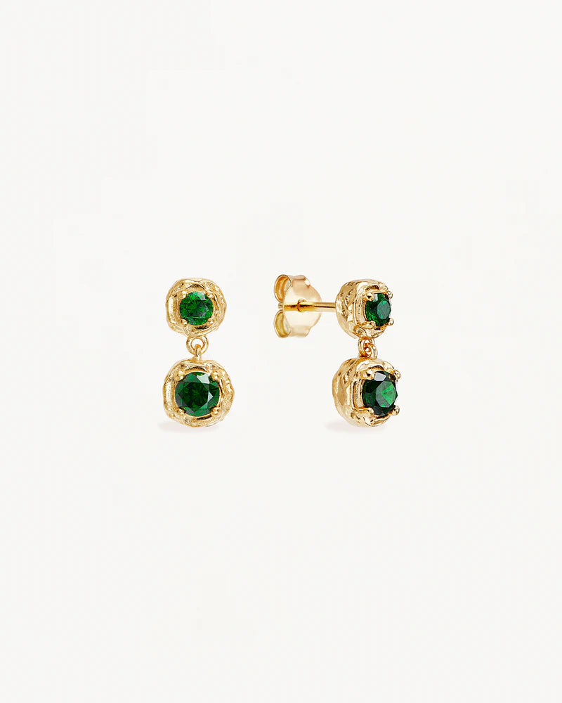 By Charlotte 18k Gold Vermeil Depth of You Studs in Gold