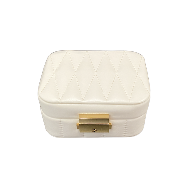 Small White Travel Jewellery Box