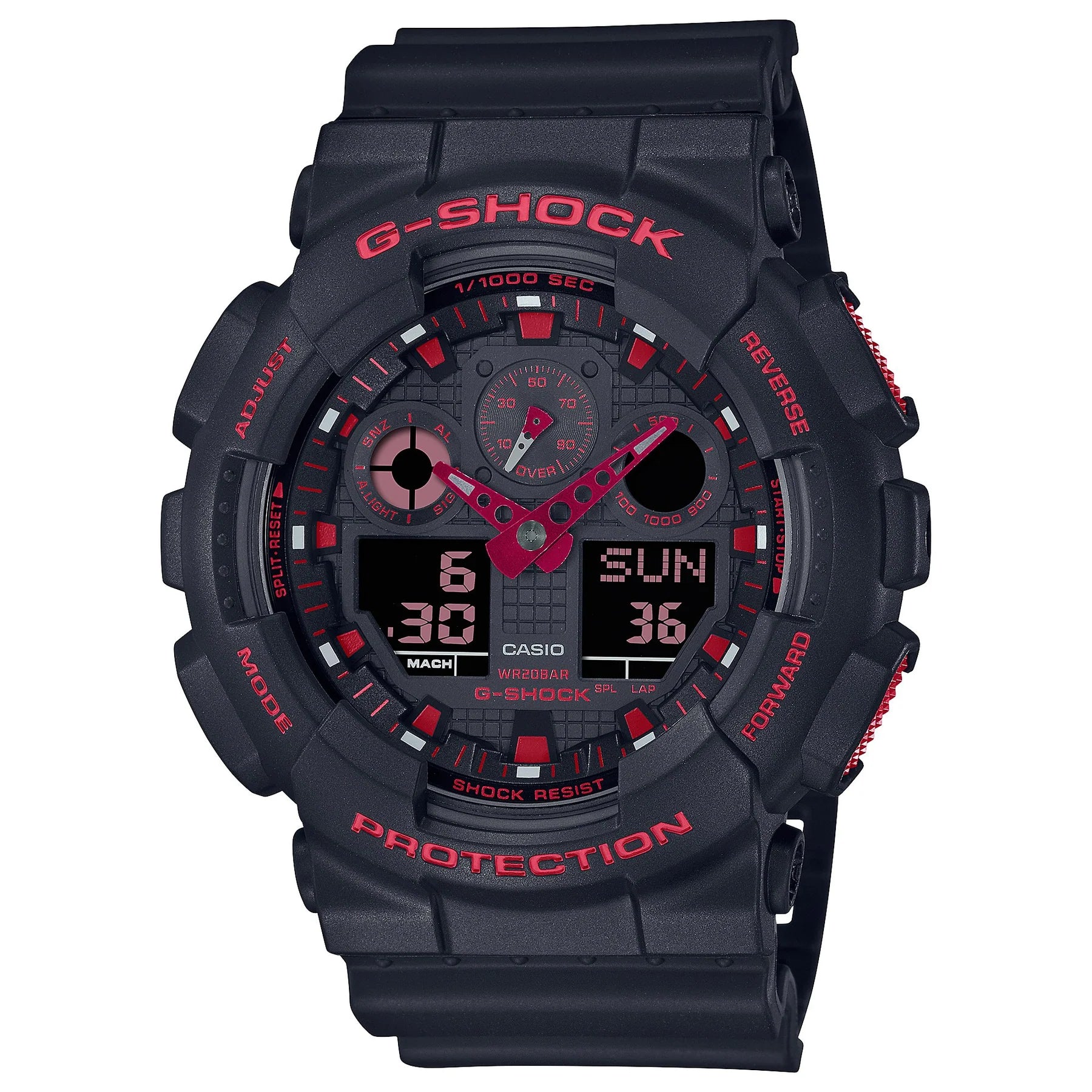 G Shock Ignite Red GA100BNR 1A Watch
