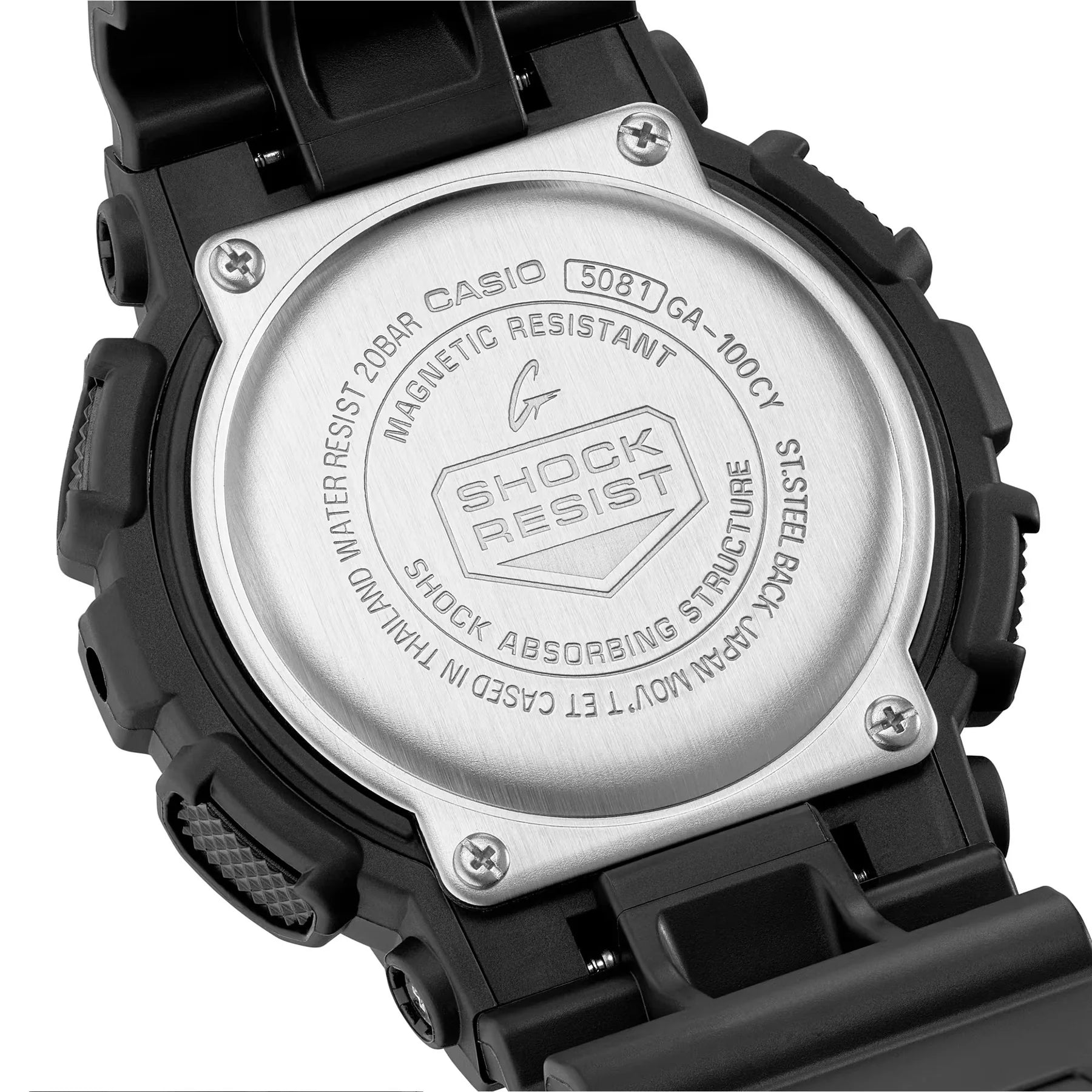 G-Shock Duo Caution Black and Yellow Watch GA100CY-1A