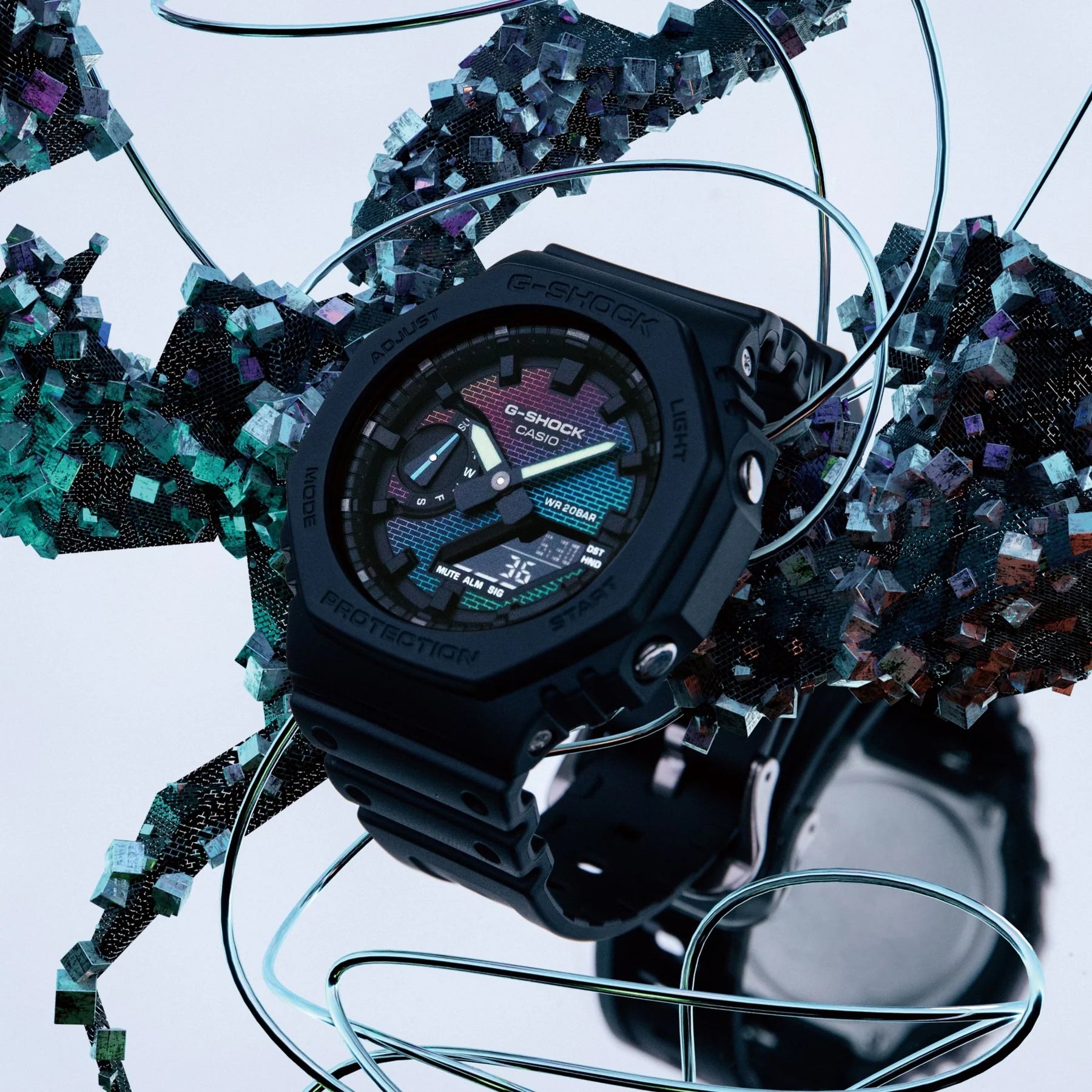 G-Shock Duo Rainbow Brick GA2100RW-1A Watch