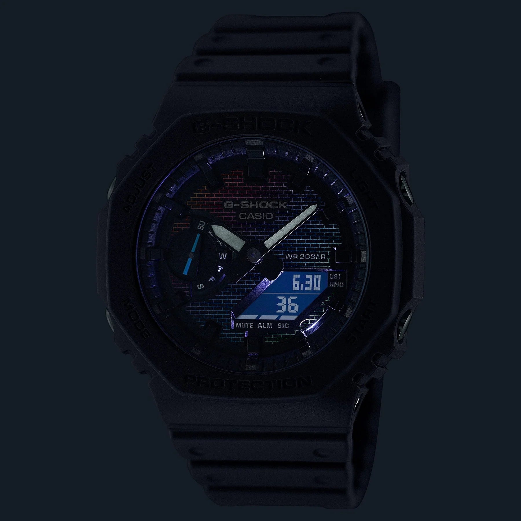 G-Shock Duo Rainbow Brick GA2100RW-1A Watch