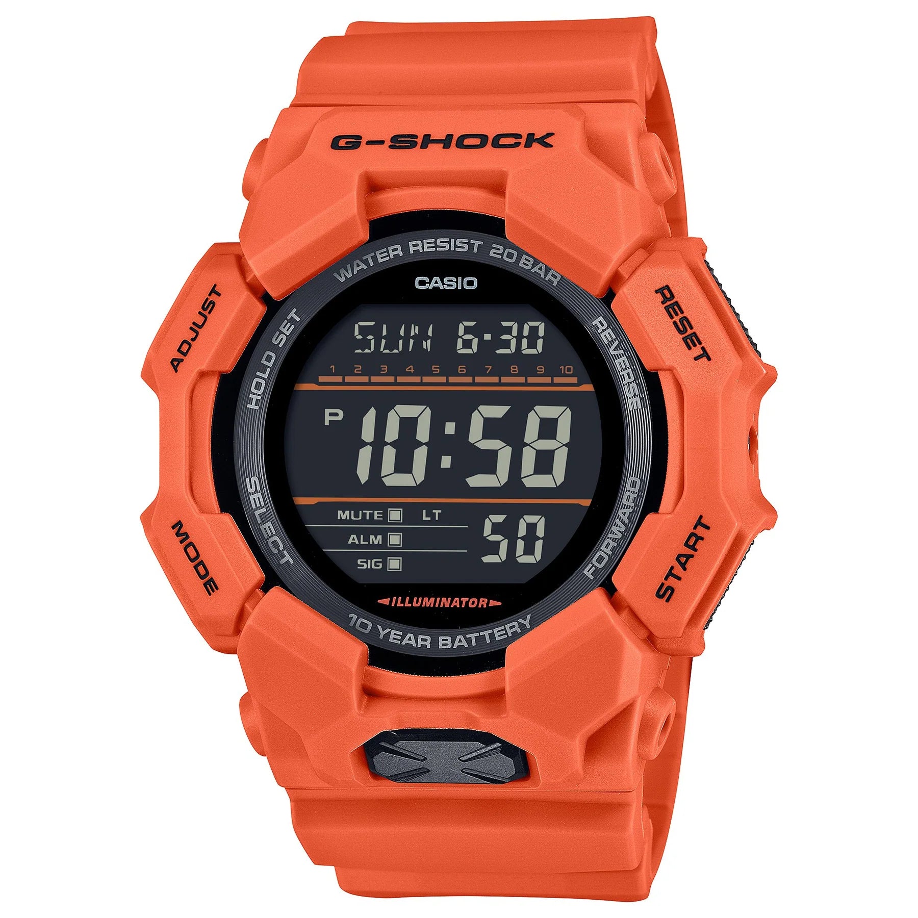 G-Shock Rugged Digital Orange Case GD010-4D Resin Watch