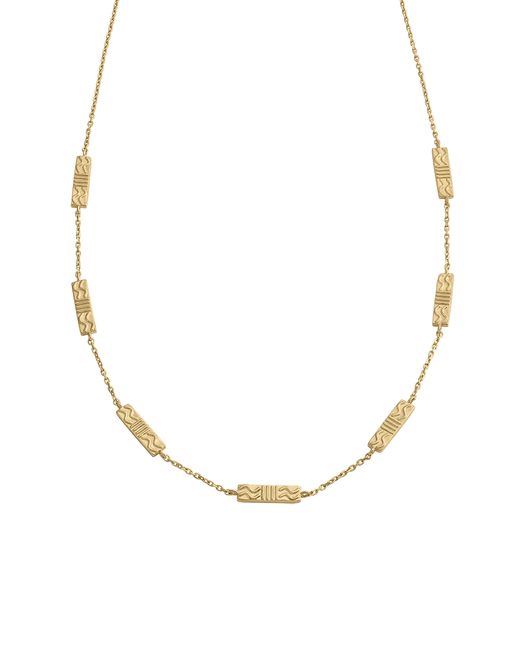 Kirstin Ash Horizon Glisten Necklace 18k Gold Plated