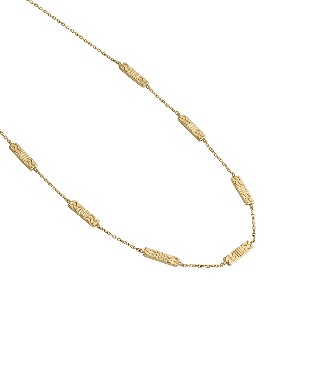Kirstin Ash Horizon Glisten Necklace 18k Gold Plated
