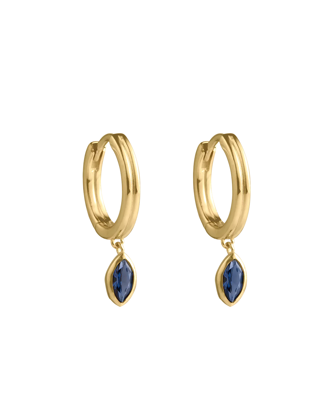 Kirstin Ash Ink Drop Hoops (18k Gold Plated)