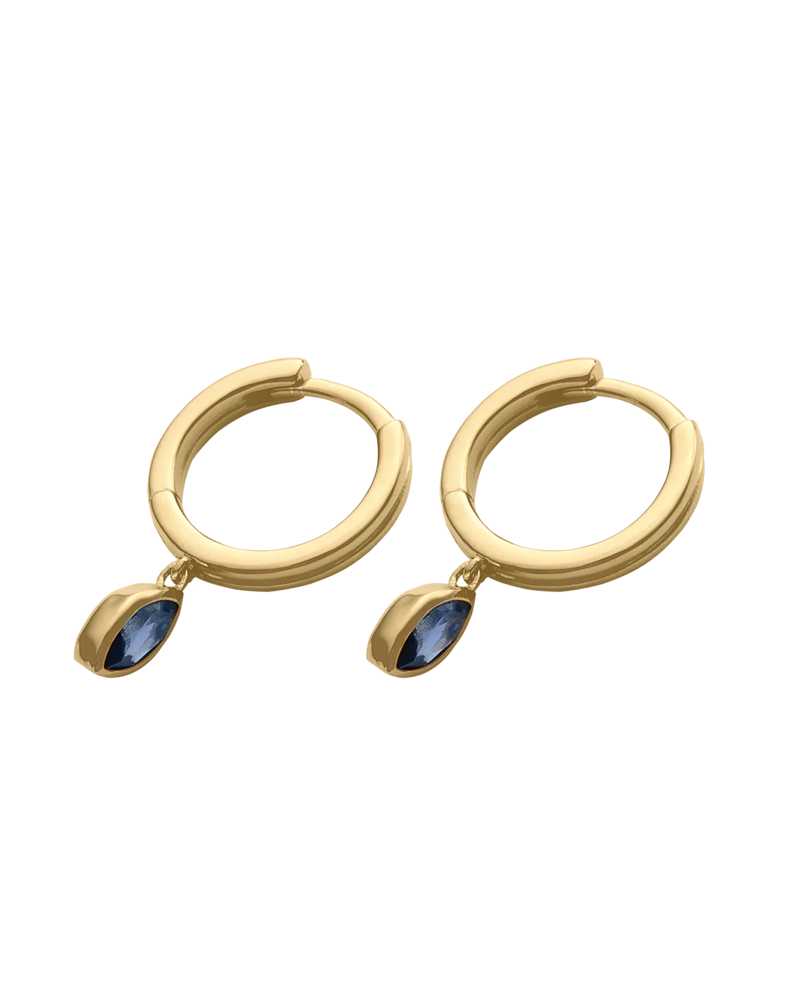 Kirstin Ash Ink Drop Hoops (18k Gold Plated)