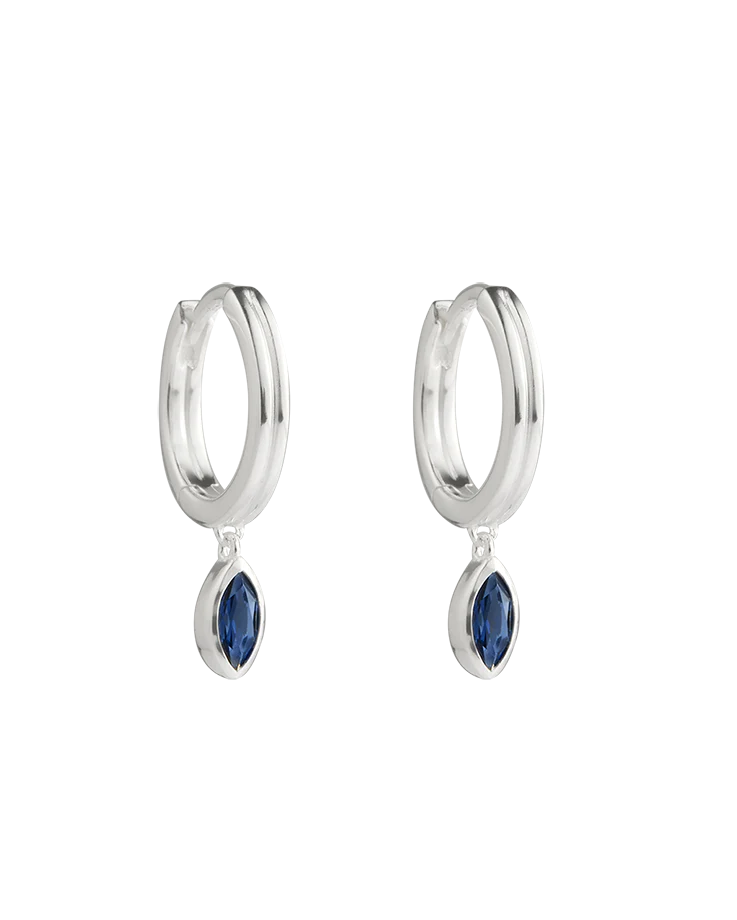 Kirstin Ash Ink Drop Hoops (Sterling Silver)