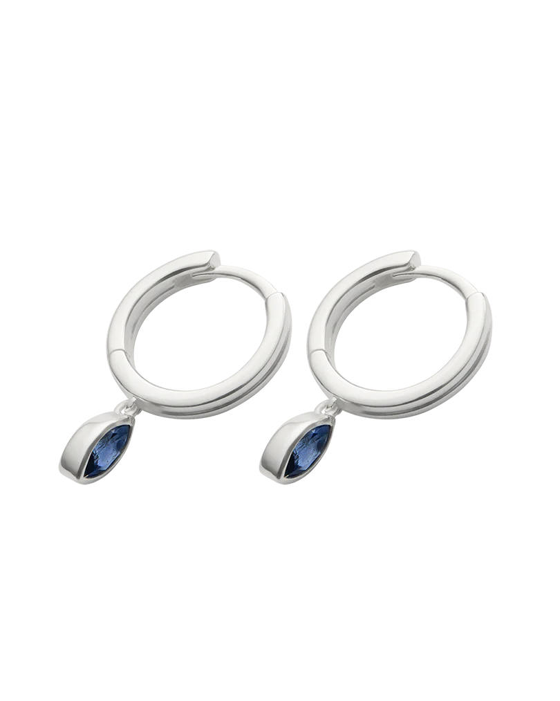 Kirstin Ash Ink Drop Hoops (Sterling Silver)