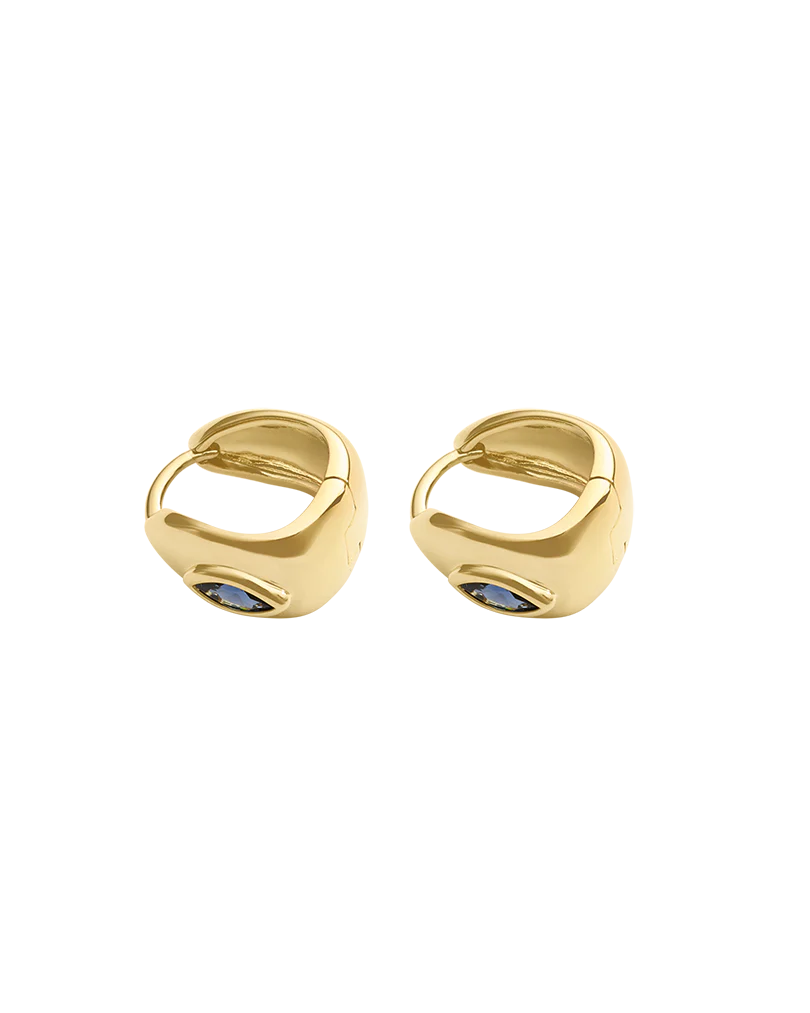 Kirstin Ash Ink Hoops (18k Gold Plated)