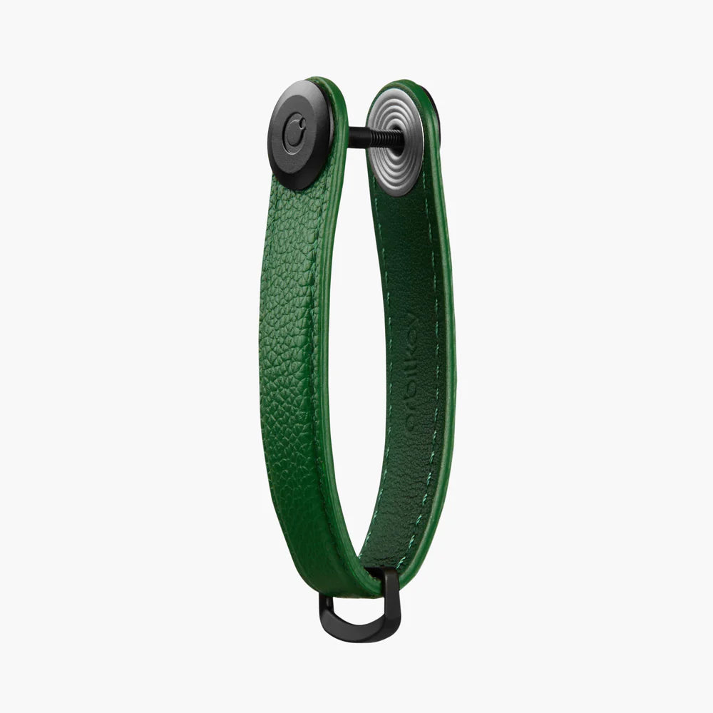 Orbitkey Pebbled Leather Key Organiser- Emerald