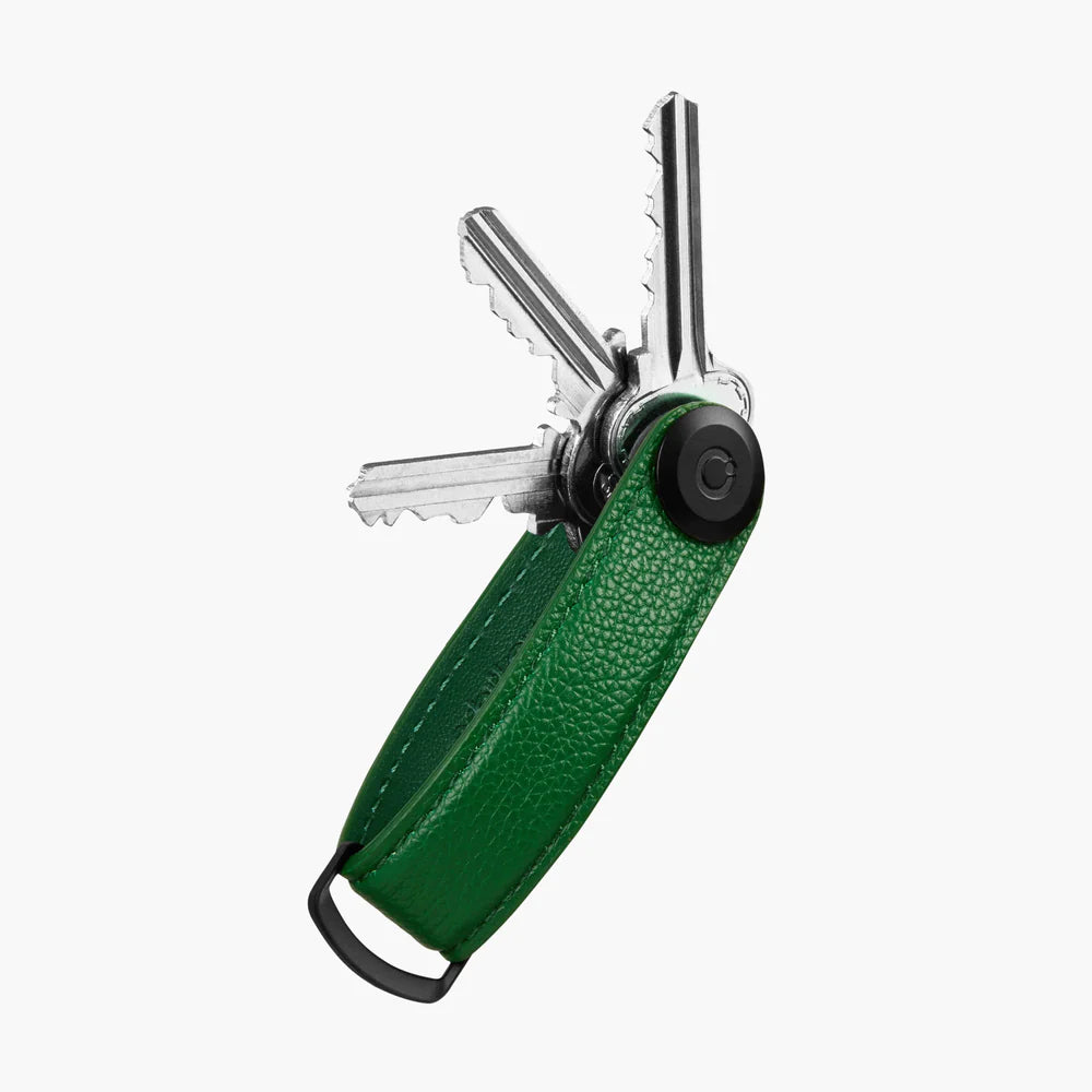 Orbitkey Pebbled Leather Key Organiser- Emerald