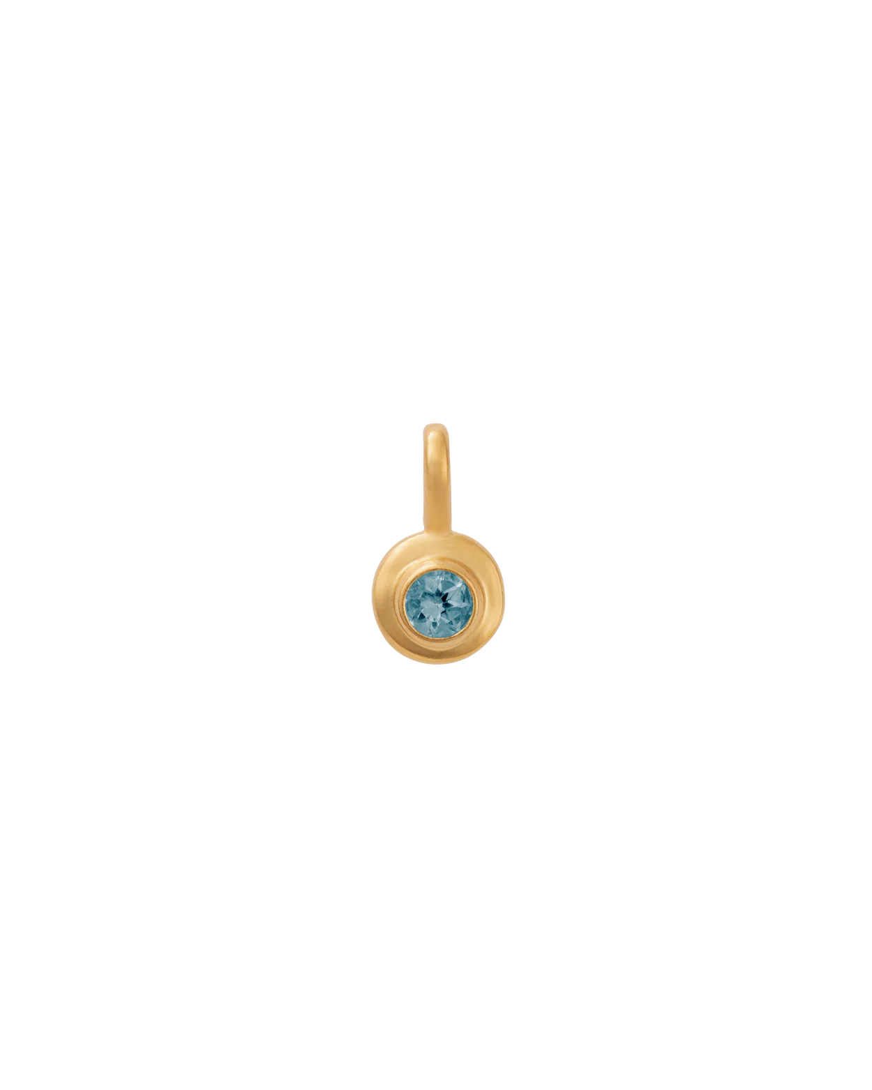 Kirstin Ash London Blue Topaz Birthstone Pendant- 18k gold plated