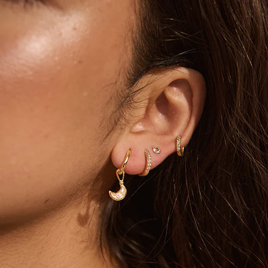 Murkani Night Sky Huggies in 18KT Yellow Gold Plated