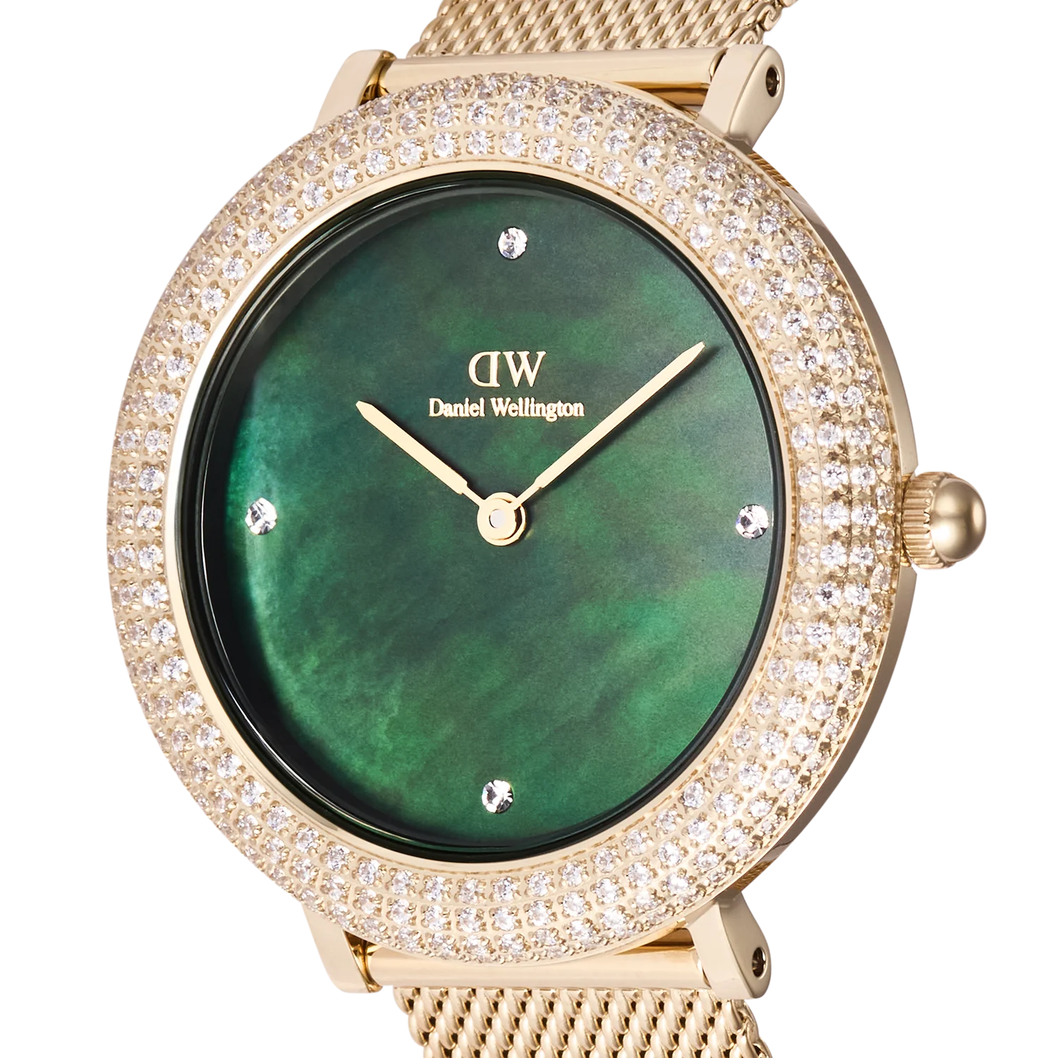 Daniel Wellington Crystalline Bezel Evergold Green