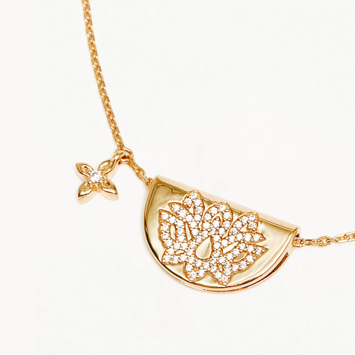 By Charlotte Gold Live in Light Lotus Necklace