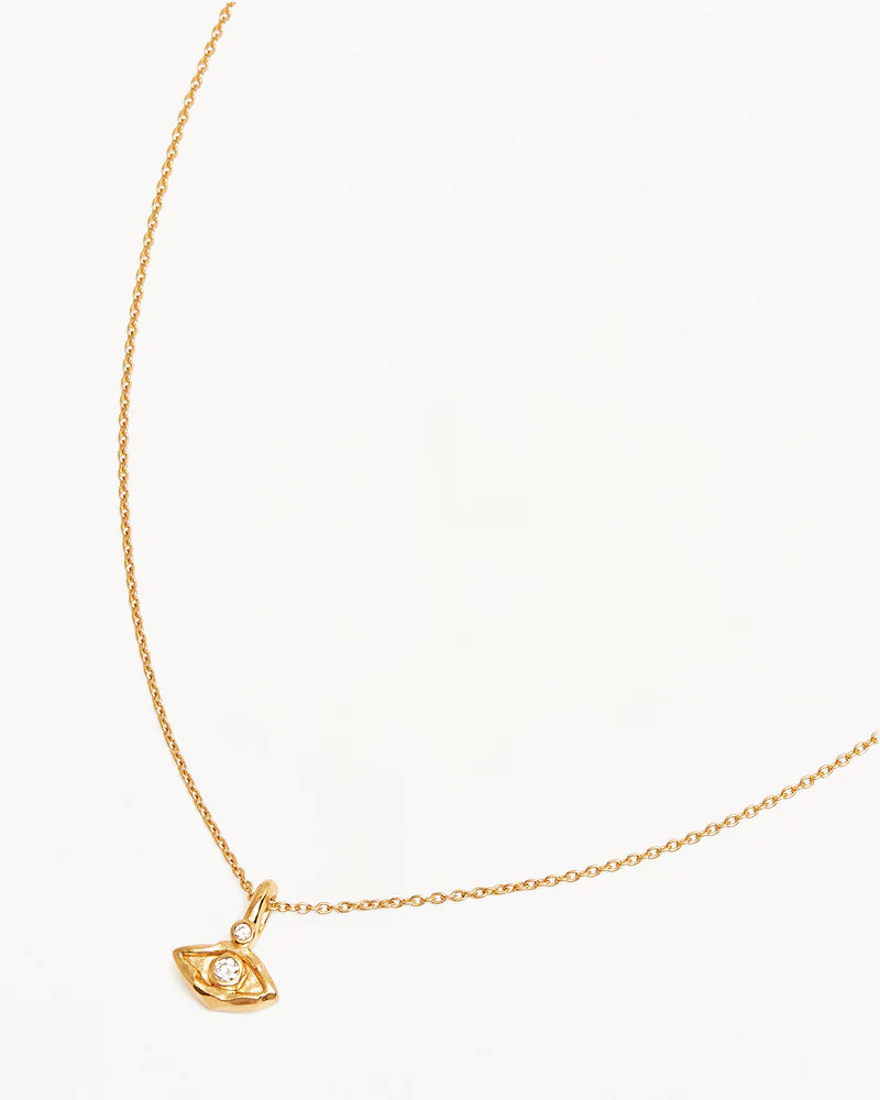 By Charlotte 18k Gold Vermeil I am Protected Necklace