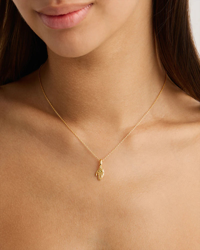 By Charlotte 18k Gold Vermeil Guided Soul Necklace