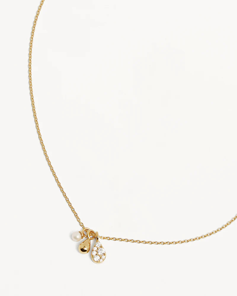 By Charlotte 18k Gold Vermeil Ocean Mist Necklace