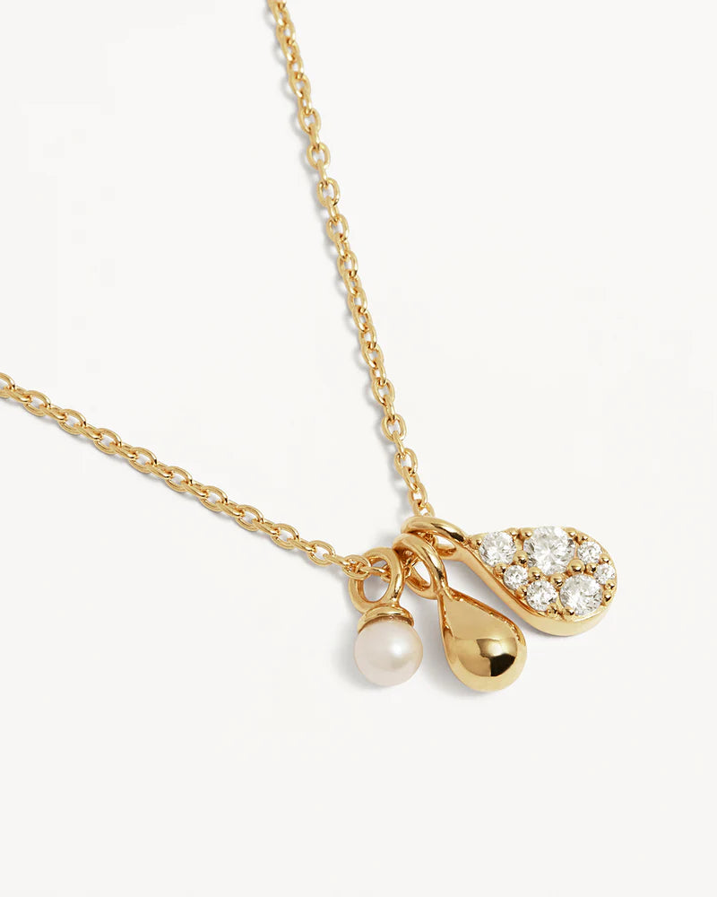 By Charlotte 18k Gold Vermeil Ocean Mist Necklace