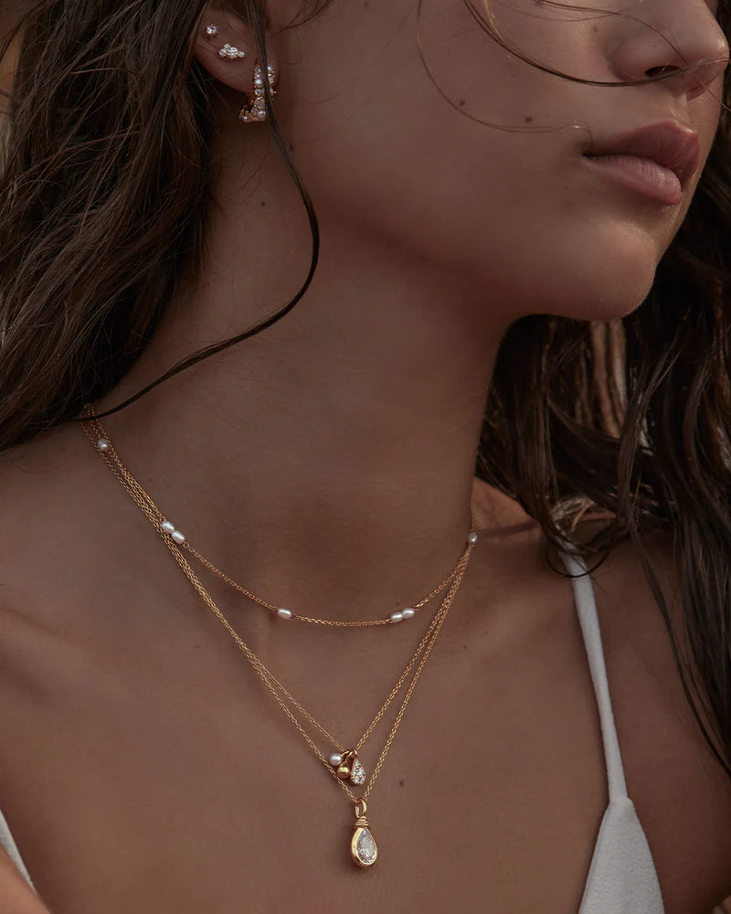 By Charlotte 18k Gold Vermeil Ocean Mist Necklace