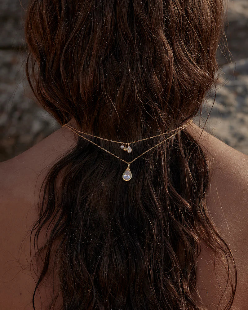 By Charlotte 18k Gold Vermeil Ocean Mist Necklace