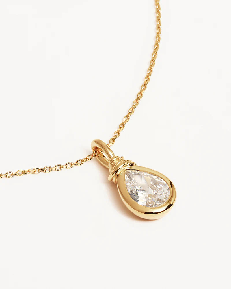 By Charlotte 18k Gold Vermeil Soul Searching Necklace - Crystal Mist