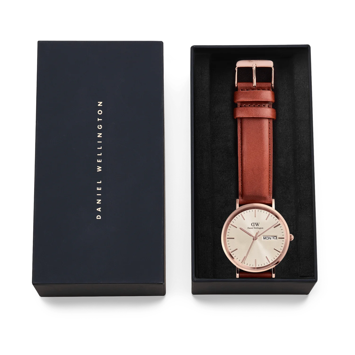 Daniel Wellington Classic Day Display St Mawes Rose Gold Champagne