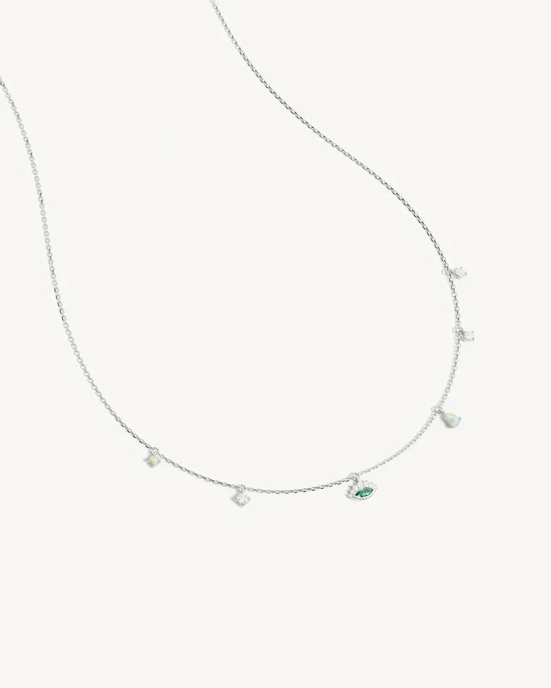 By Charlotte Sterling Silver Hope and Protection Necklace