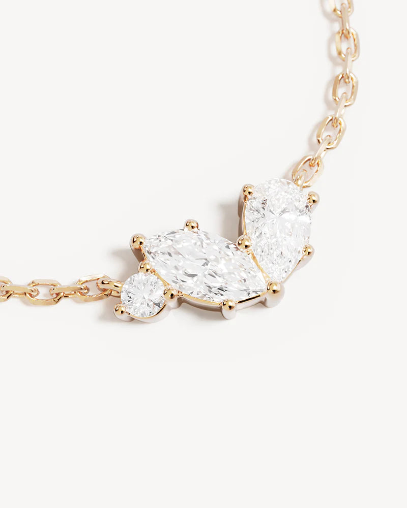 By Charlotte18k Gold Vermeil Crystal Wings Neckace
