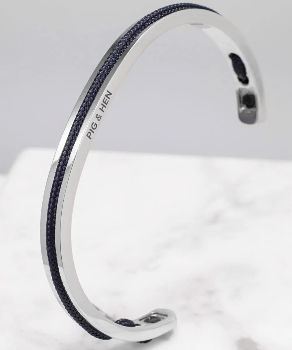 Pig and Hen Navarch 6mm Navy | Silver