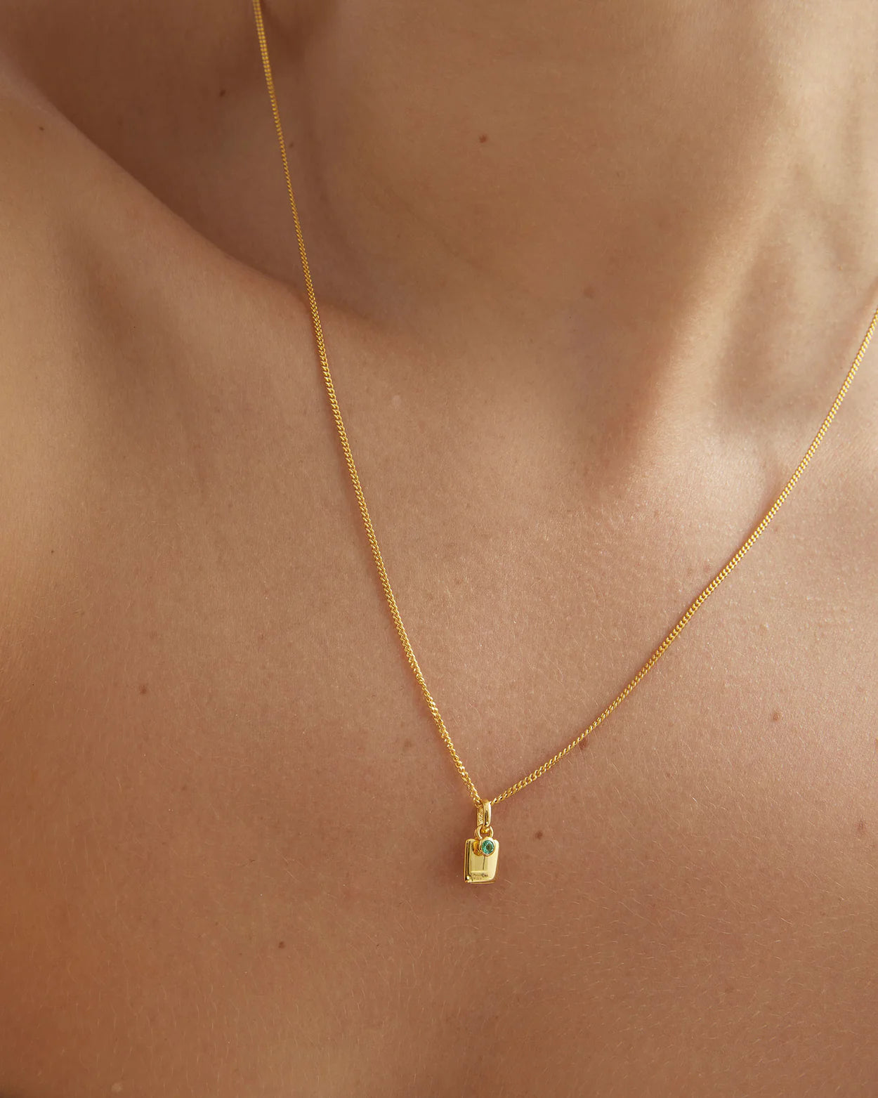 Kirstin Ash Engravable Birthstone Necklace