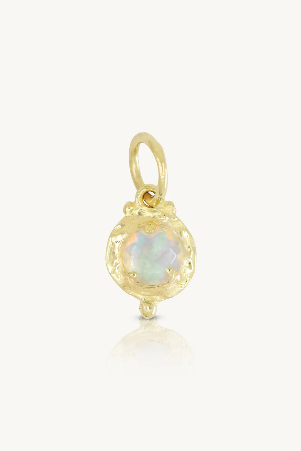Toni May October Opal Gold Birthstone Necklace Charm