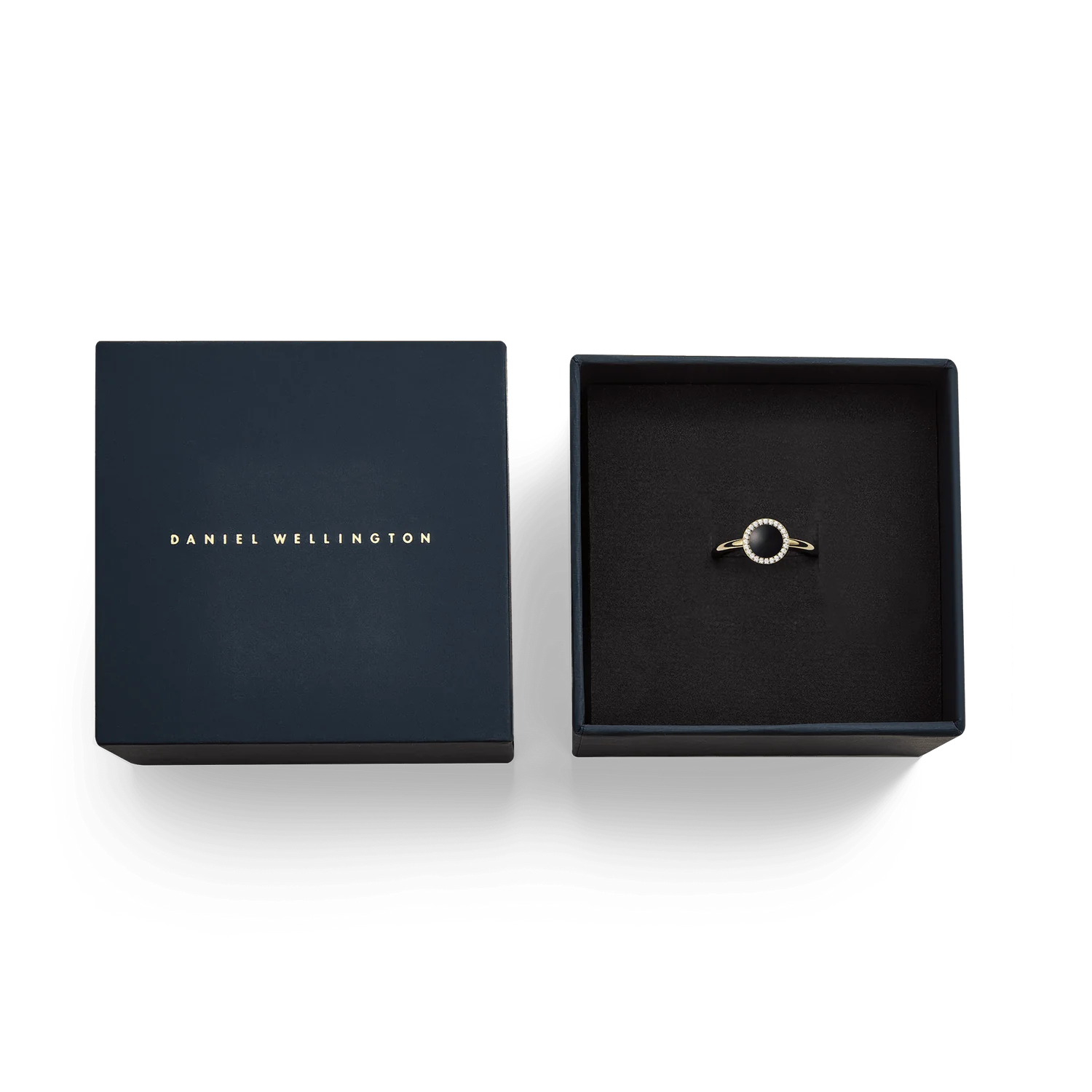 Daniel Wellington Audrey Ring Black Agathe Gold