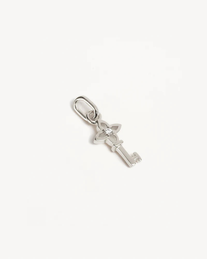 By Charlotte Sterling Silver Key to My Heart Pendant