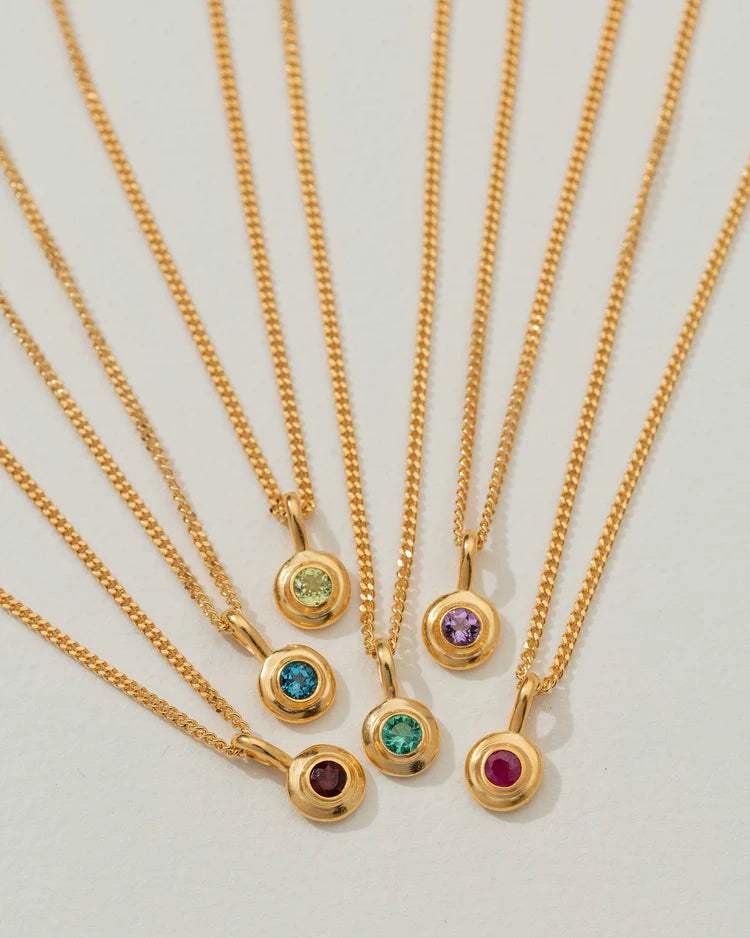 Kirstin Ash Ruby Birthstone - 18k Gold Vermeil