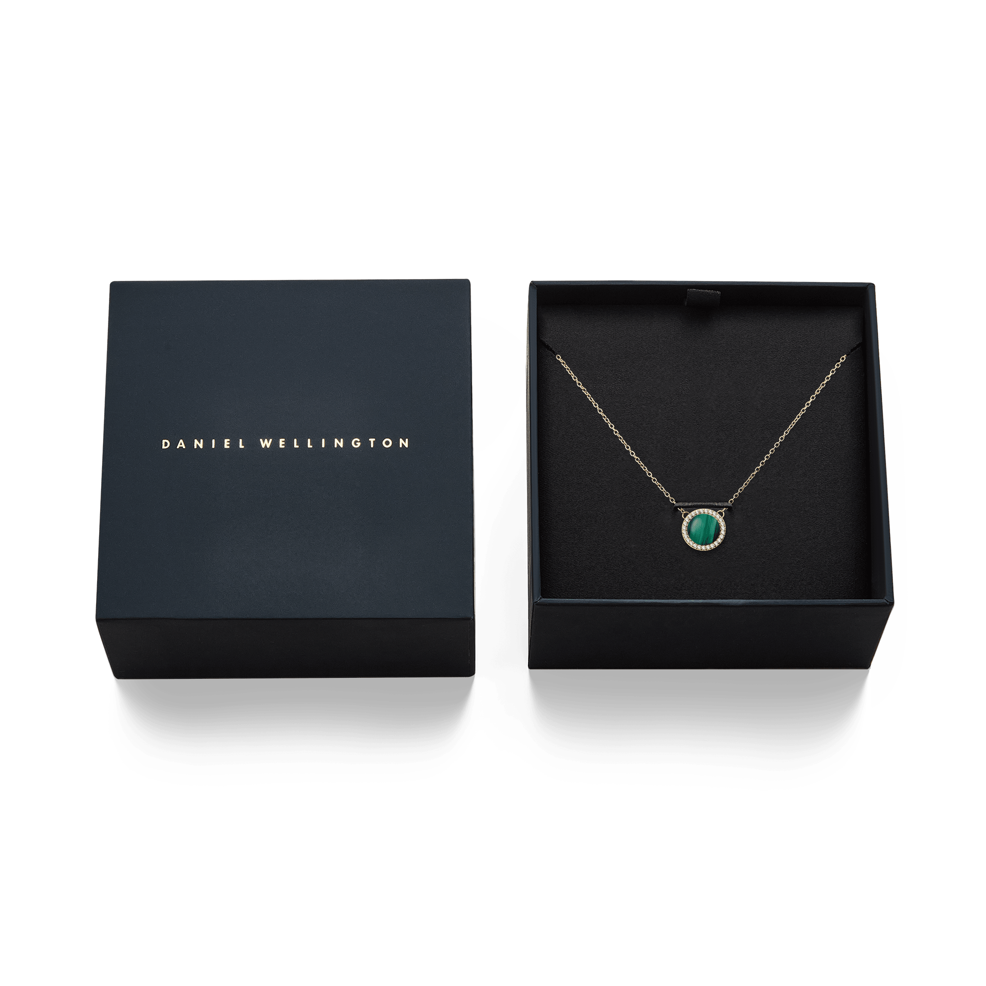Daniel Wellington Audrey Necklace Malachite Gold