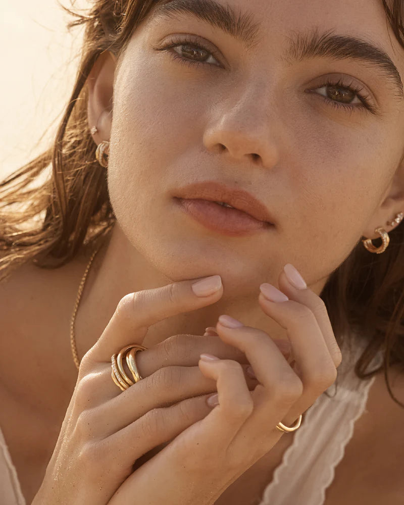 By Charlotte 18k Gold Vermeil Entwined Hearts Ring