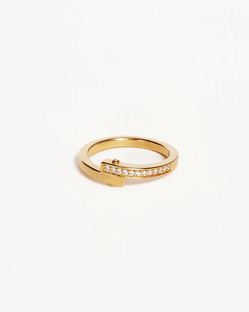 By Charlotte 18k Gold Vermeil Connection Ring