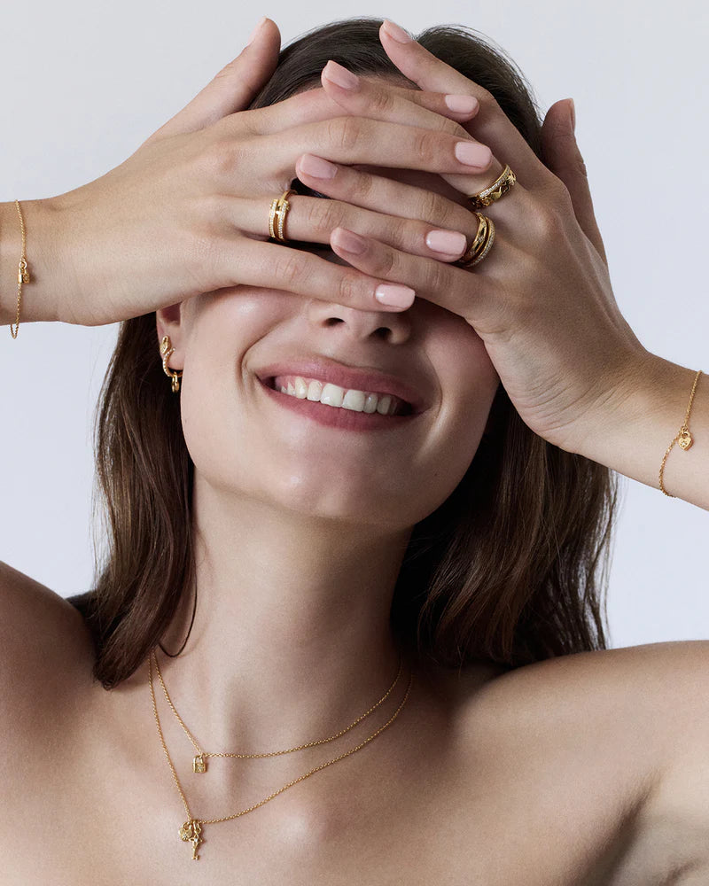 By Charlotte 18k Gold Vermeil Bloom With You Lotus Ring