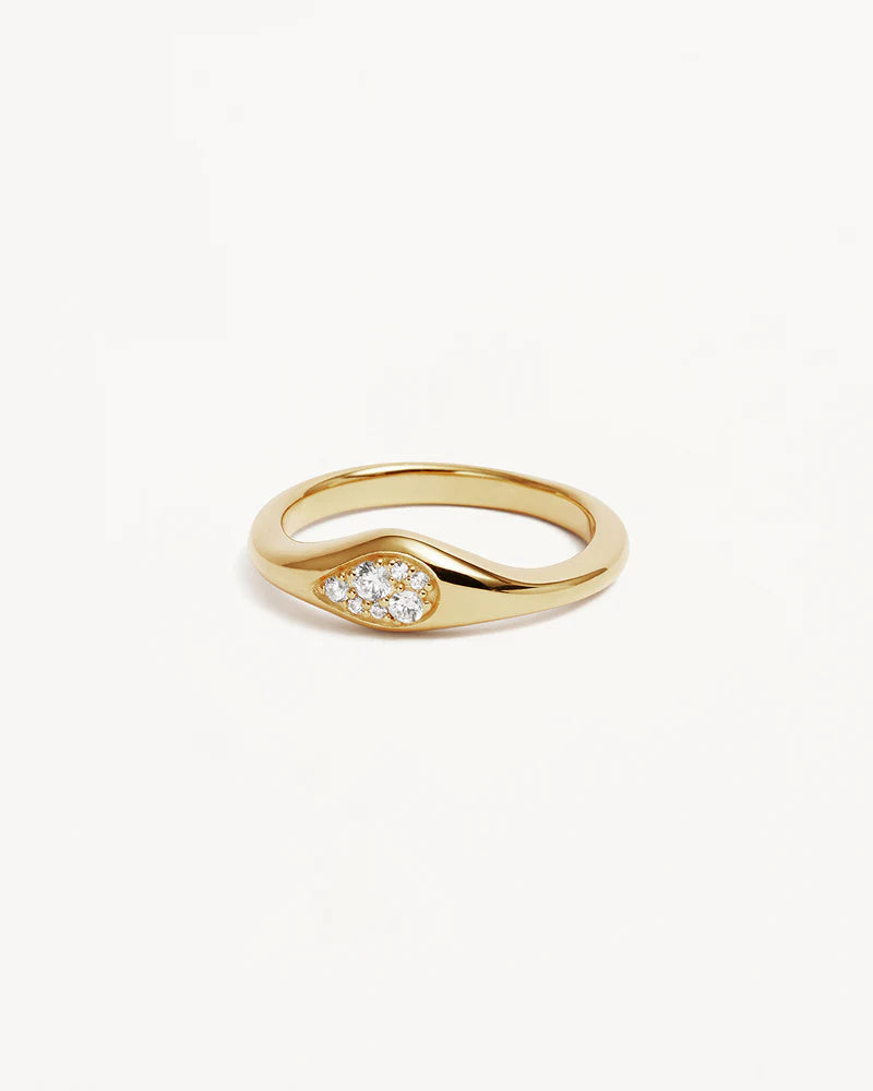 By Charlotte 18k Gold Vermeil Ocean Mist Ring