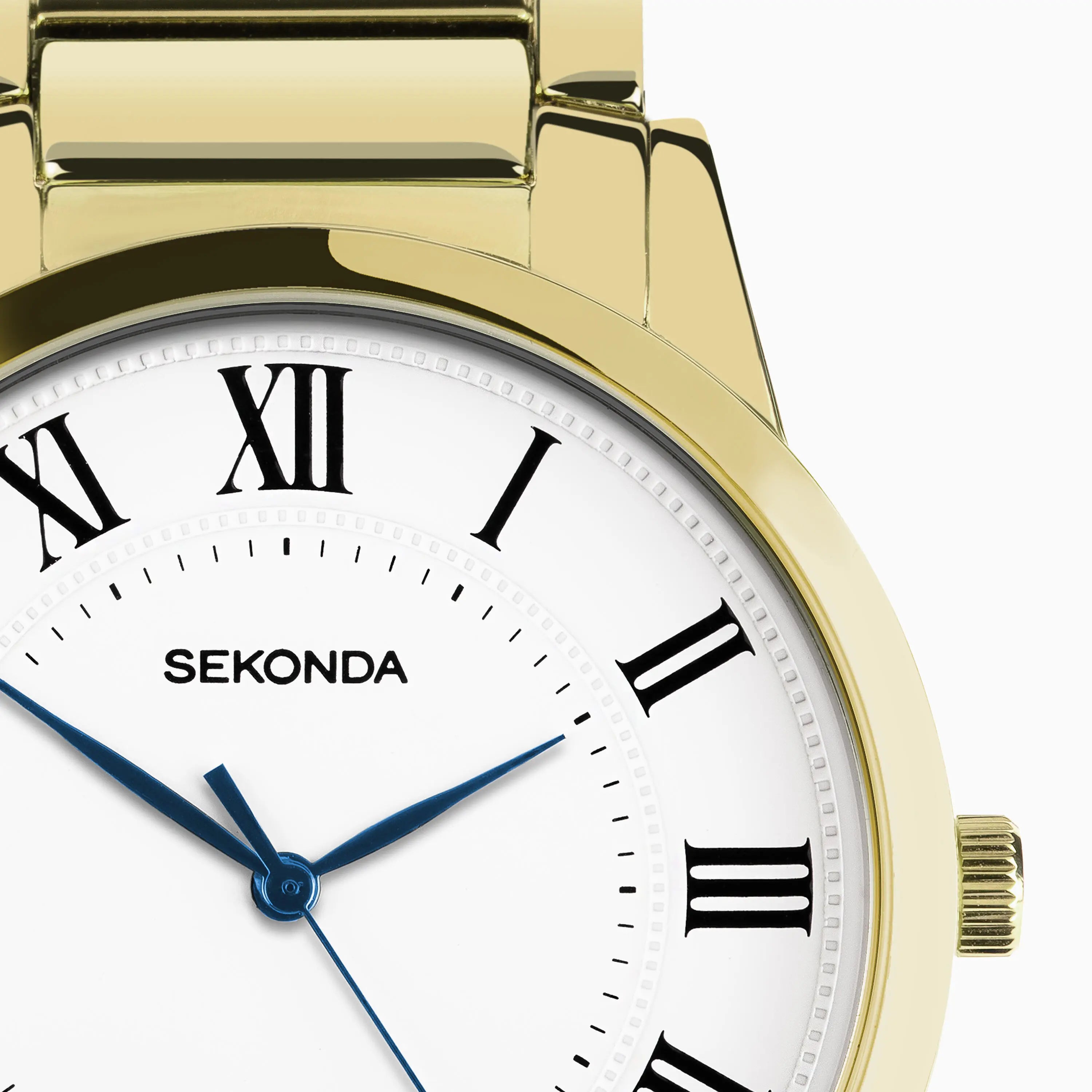 Sekonda Beaumont Men's Watch | Gold Alloy Case & Bracelet with White Dial | 30247