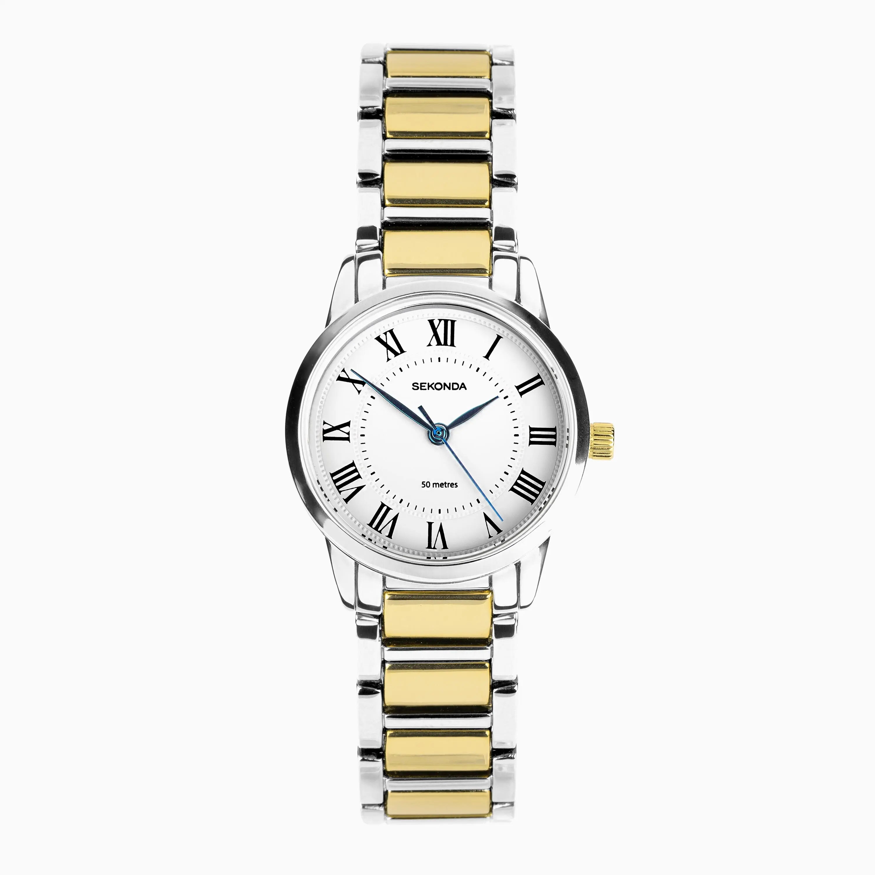 Sekonda Beaumont Ladies Watch | Two Tone Alloy Case & Bracelet with White Dial | 40682