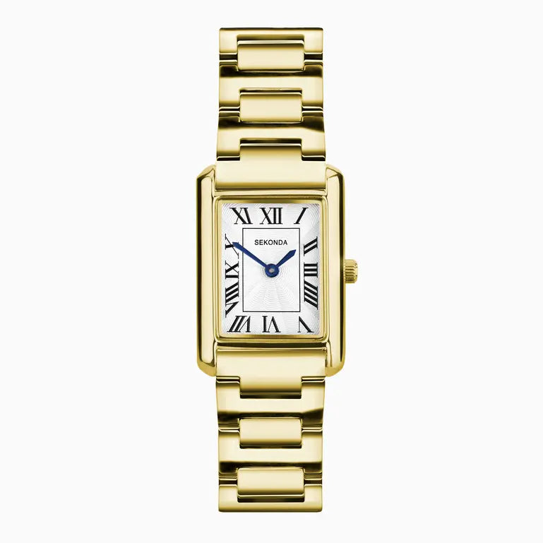 Sekonda Colette Ladies Watch | Gold Alloy Case & Bracelet with White Dial | 40694
