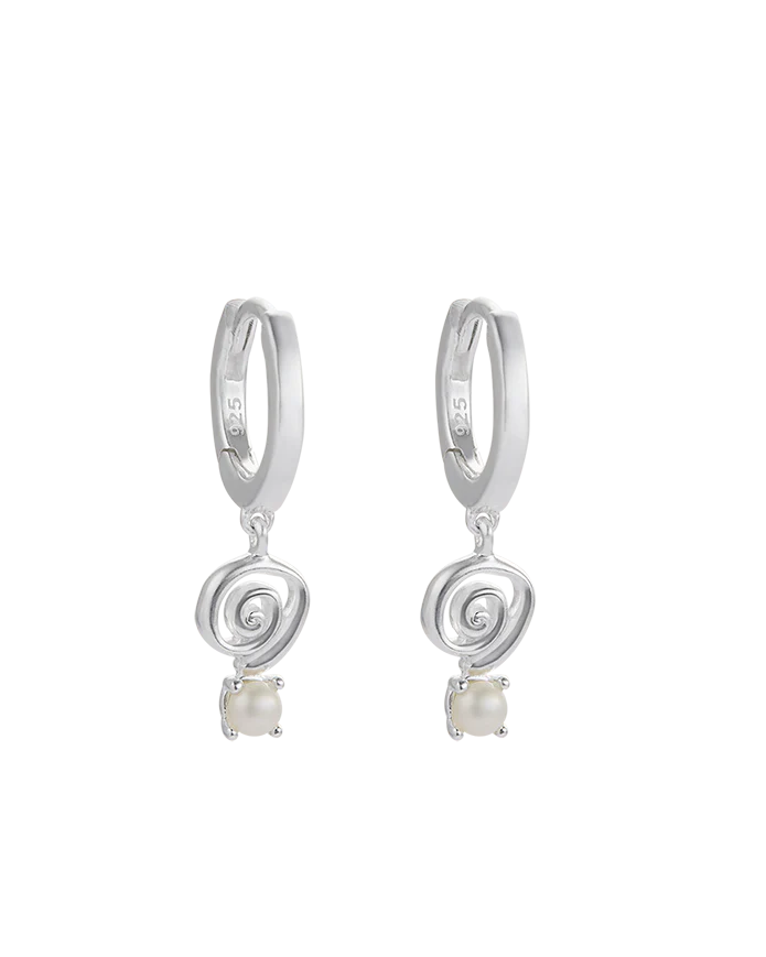 Kirstin Ash Horizon Sweet Escape Hoops Sterling Silver