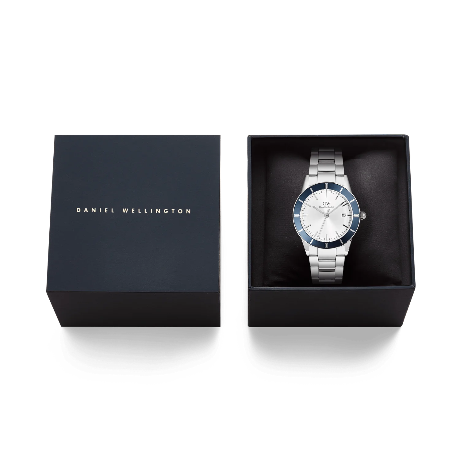 Daniel Wellington Iconic Paradigma Link Blue Bezel Silver