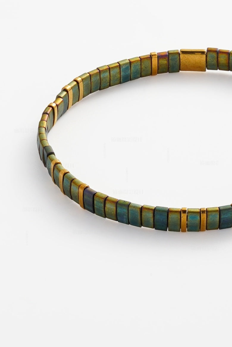 Zafino Tile Bracelet Olive