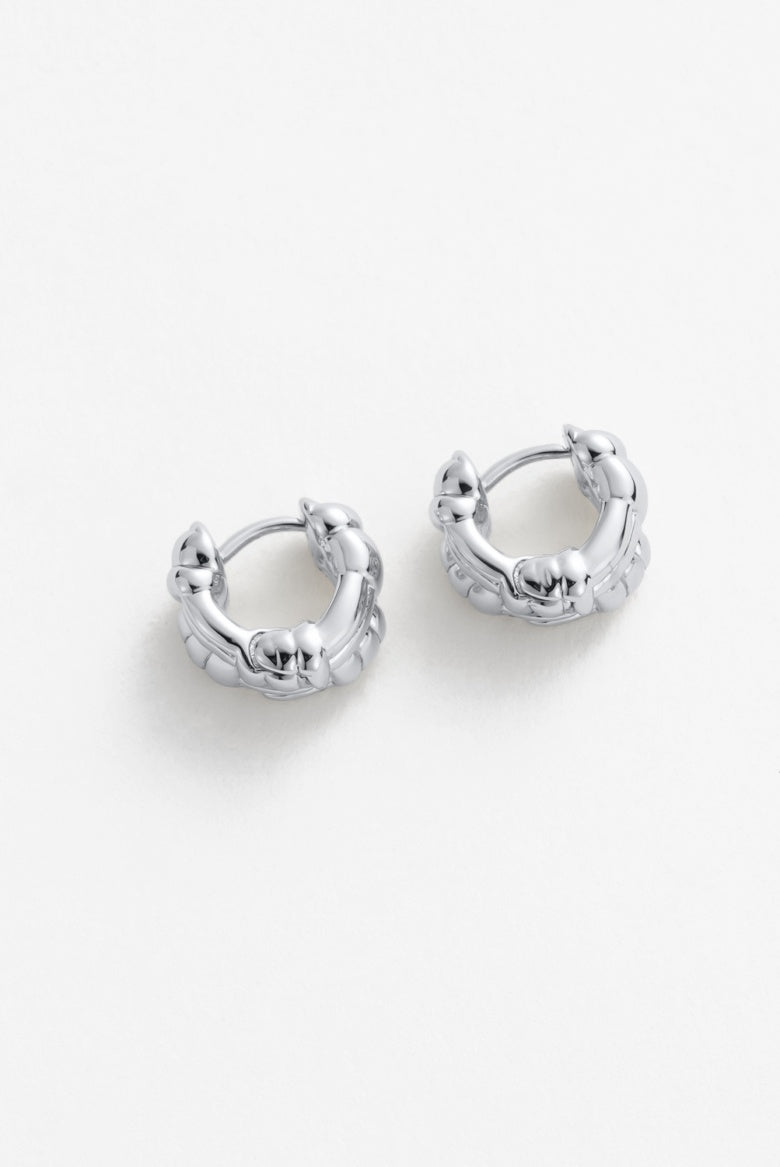 Zafino Brielle Huggie - Silver