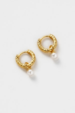Zafino Emery Earring Pearl Gold